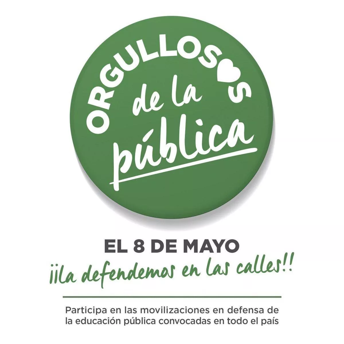 Participamos en las movilizaciones en defensa de la educación pública y contra el modelo segregador y excluyente