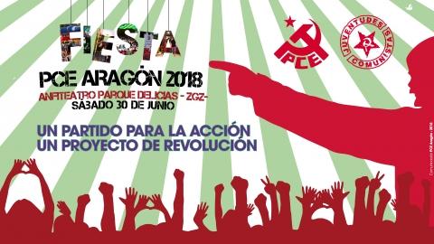 Felicitamos al Partido Comunista de Aragón en la celebración de su fiesta anual