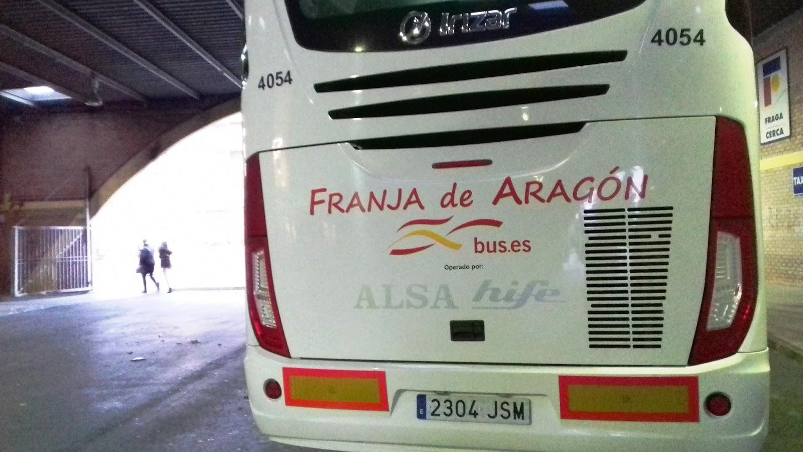 Valoración positiva en el primer día del trayecto de la línea de autobús entre Fraga y el hospital de Lleida