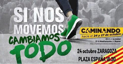 Impulsamos y participamos en las movilizaciones convocadas en bajo el lema “Si nos movemos, cambiamos todo”