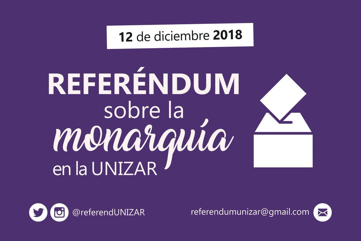 Llamamiento a la comunidad universitaria a participar en el referéndum sobre la Monarquía como forma de Estado