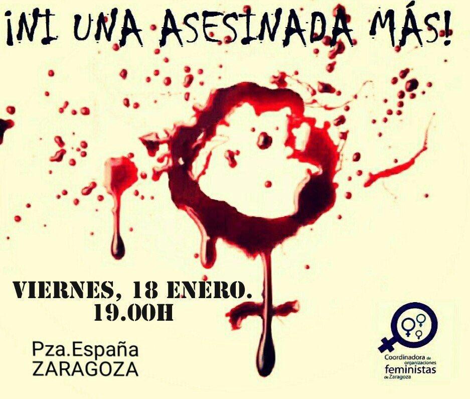 Nuestra repulsa y condena por el asesinato de una mujer en Zaragoza