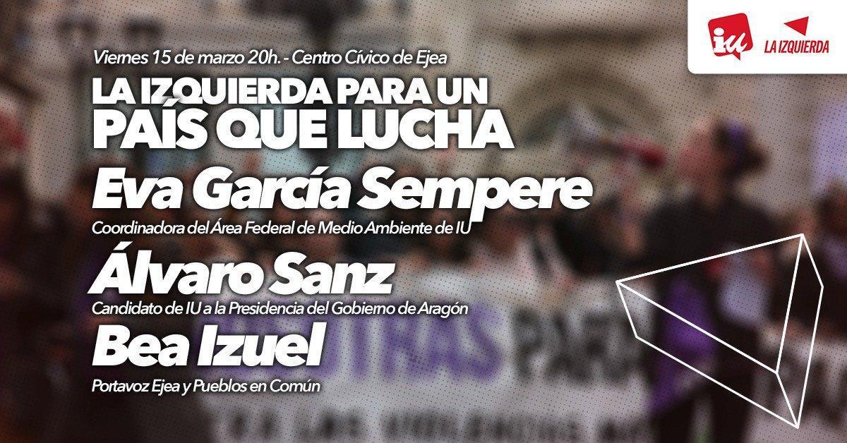 “La izquierda para un país que lucha”, acto público en Ejea