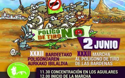 Un año más participamos en la Marcha contra el Polígono de Tiro de las Bardenas