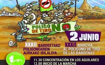 Un año más participamos en la Marcha contra el Polígono de Tiro de las Bardenas