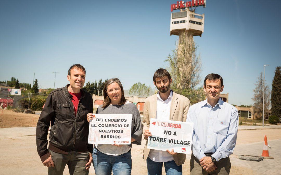 Sanz: “El modelo comercial de Torre Village que defienden PP, PSOE y Ciudadanos supone un barricidio para Zaragoza”