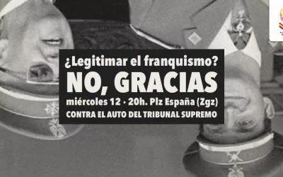 Sanz: “El auto del TS es un insulto a la democracia, una traición a la historia y una vejación a quienes fueron víctimas del franquismo”