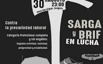 Apoyamos las reivindicaciones de la plantilla de SARGA y BRIF en lucha