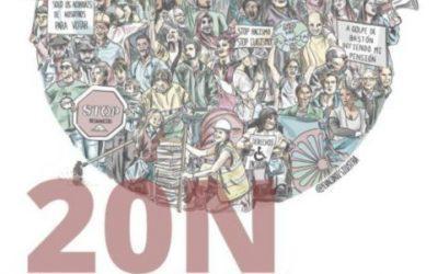 Llamamos a participar en la movilización contra la represión y el fascismo este 20N