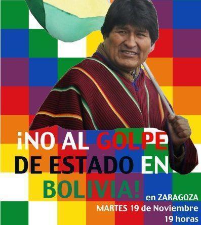 Nos sumamos a la concentración contra el golpe de Estado en Bolivia