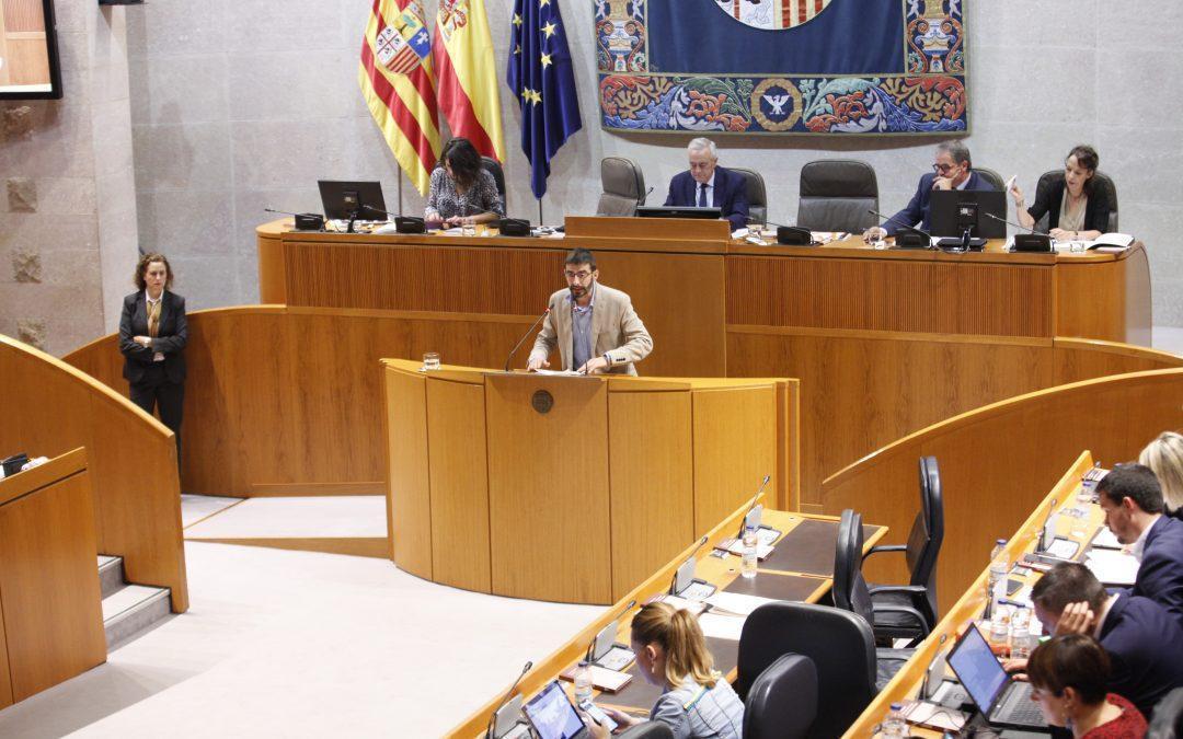 Enmiendas al gasto presentadas al Presupuesto de Aragón para 2020