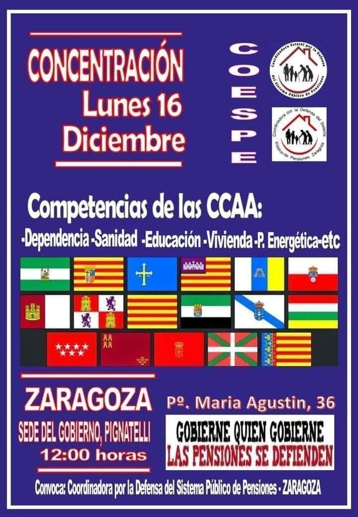 Concentración defensa de las pensiones