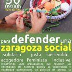 Concentración para defender la Zaragoza Social