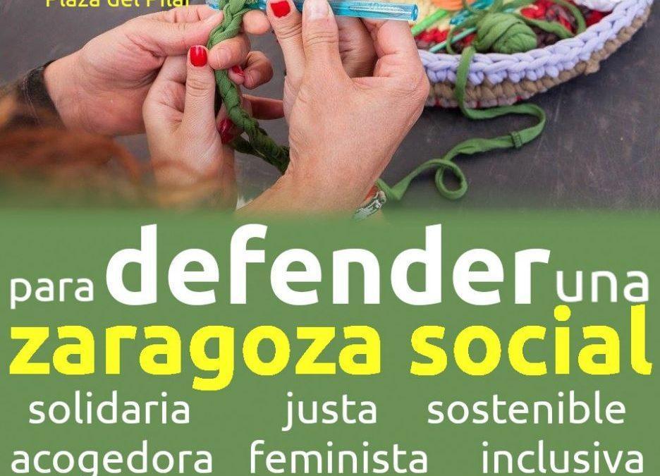 Concentración para defender la Zaragoza Social