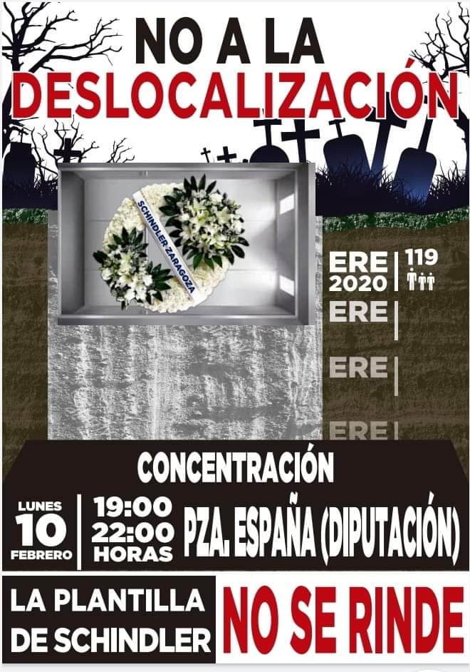 Concentración Trabajadores Schindler