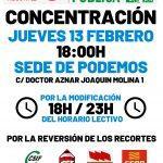 Concentración Enseñanza Horas Lectivas