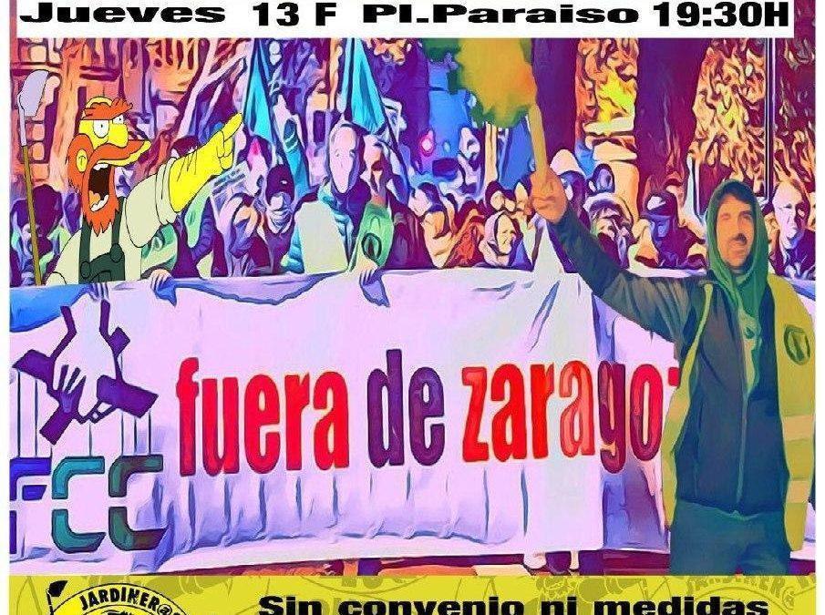 Manifestación apoyo Jardinerxs en Lucha