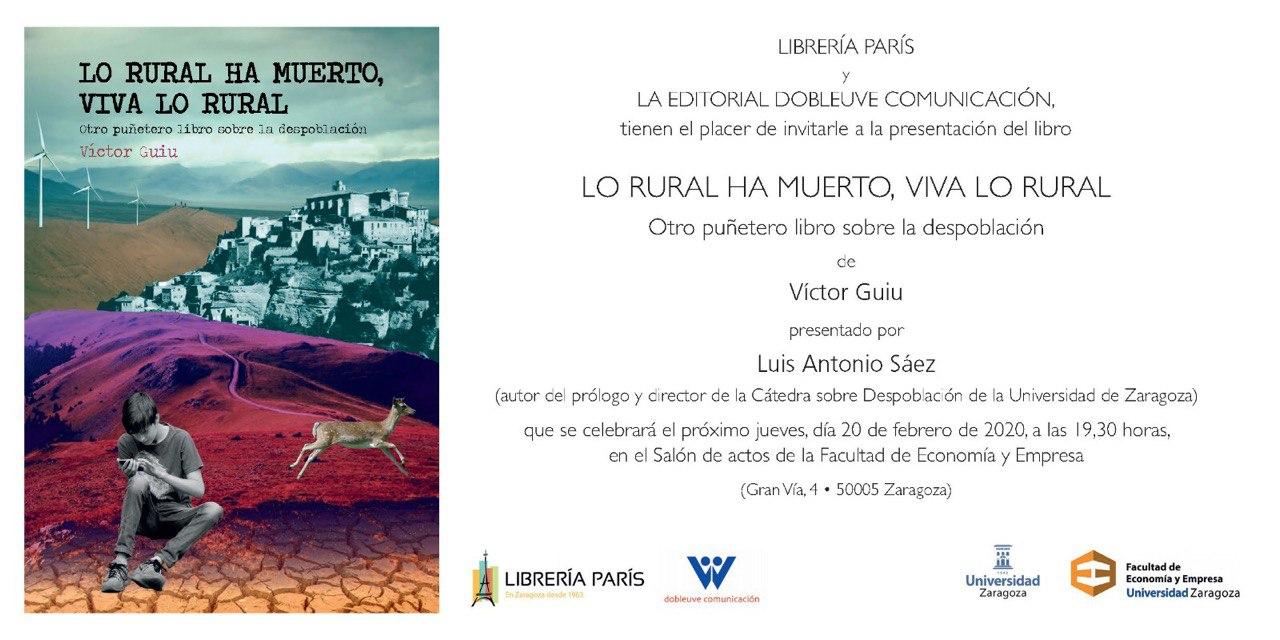 Presentación del libro "Lo Rural ha Muerto"