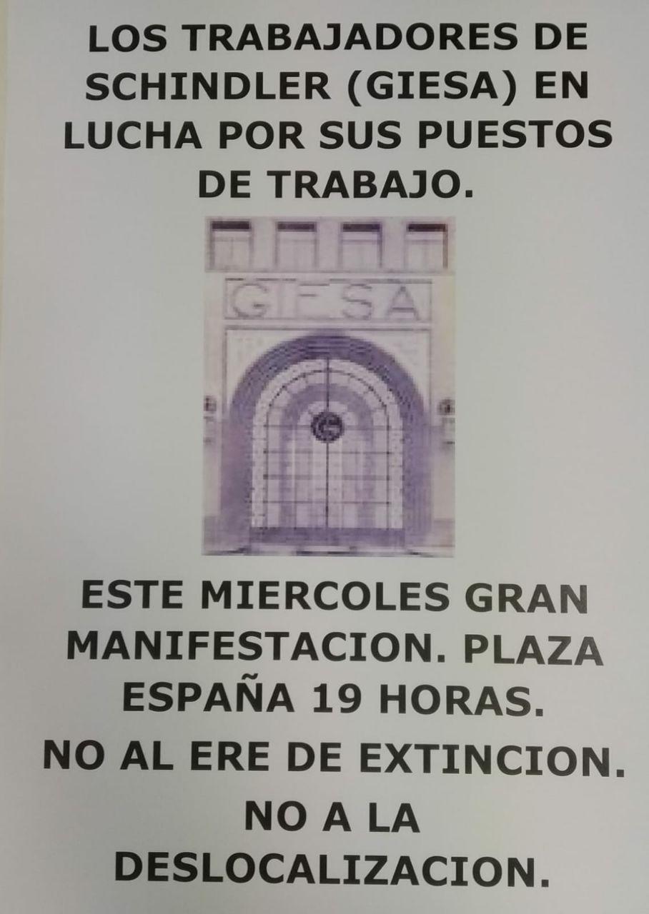 Concentración NO al ERE de Schindler