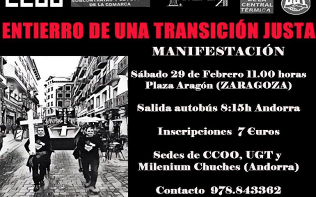 Manifestación por una Transición Justa