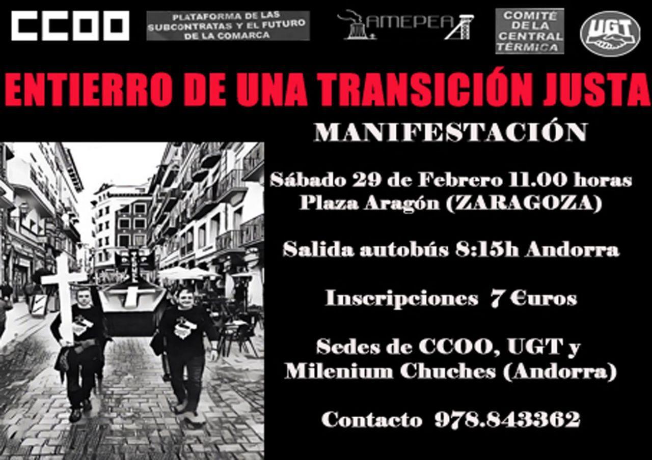 Manifestación por una Transición Justa