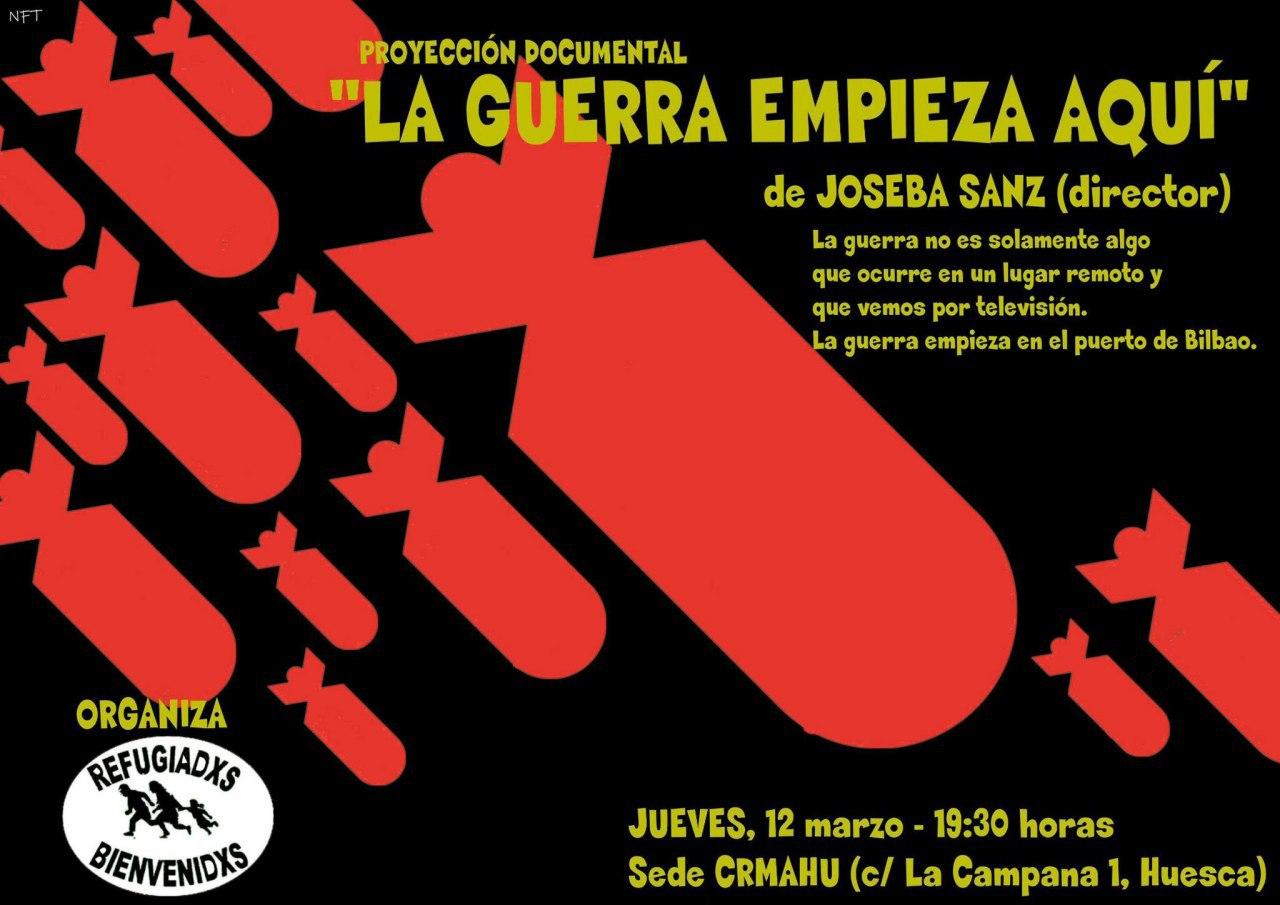 Proyección documental "La guerra empieza aquí"