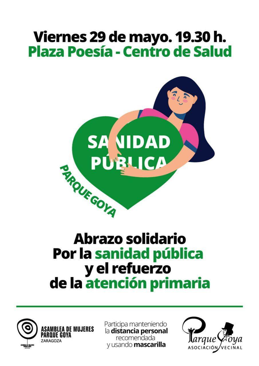 Abrazo al centro de salud de Parque Goya
