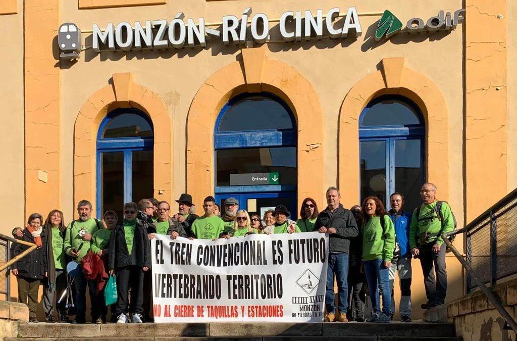 Cambiar Monzón denuncia el recorte de un tercio de las frecuencias de tren en la estación Monzón-Río Cinca