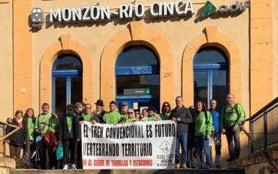 Cambiar Monzón denuncia el recorte de un tercio de las frecuencias de tren en la estación Monzón-Río Cinca