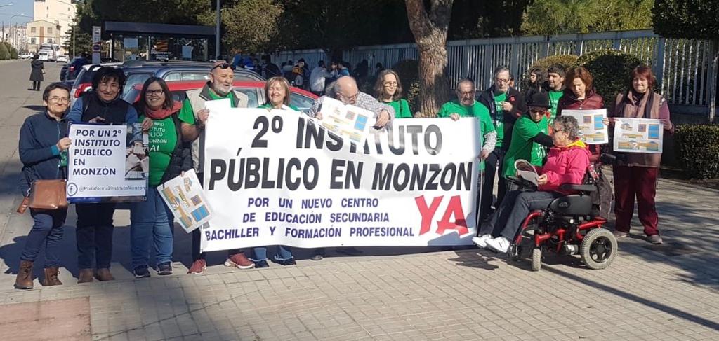 Cambiar Monzón reclama al Gobierno de Aragón la instalación de aulas prefabricadas en el IES “José Mor de Fuentes” para el curso 2020-21, como medida transitoria hacia la construcción de un segundo instituto público