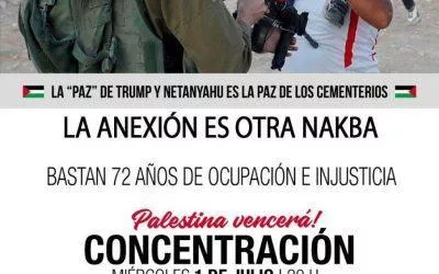 Llamamiento a la movilización contra el plan israelí de anexión de Cisjordania