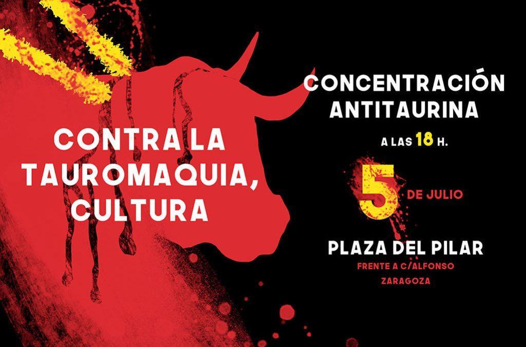 Nos sumamos a la concentración antitaurina de este domingo