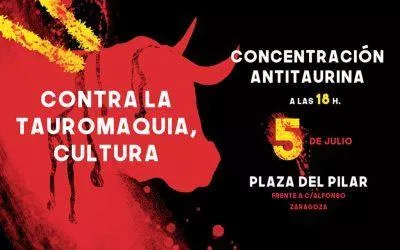 Nos sumamos a la concentración antitaurina de este domingo
