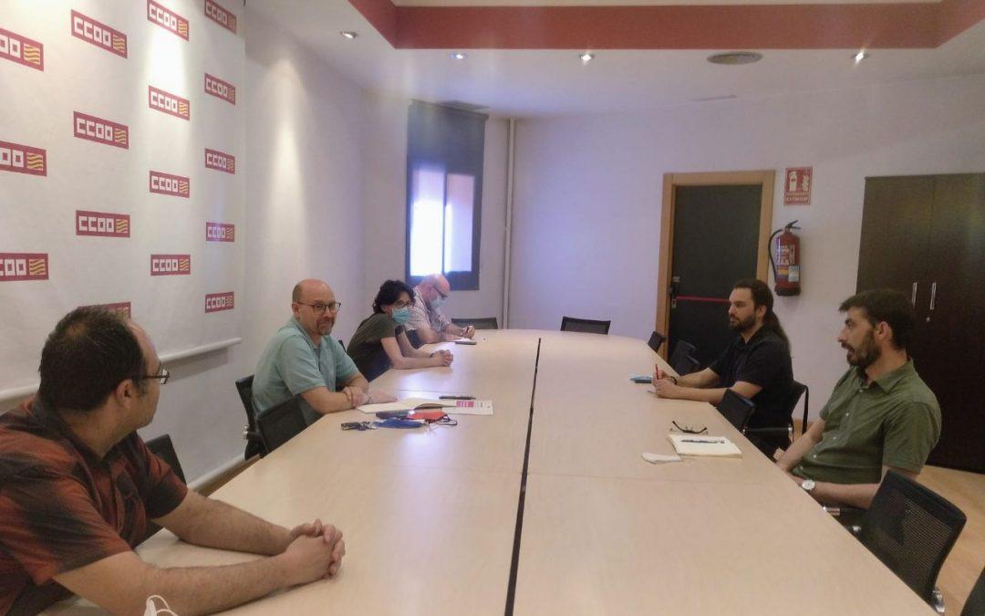 Los máximos representantes de CCOO Aragón e IU Aragón ponen en valor el consenso social sobre la defensa y mejora de los servicios públicos