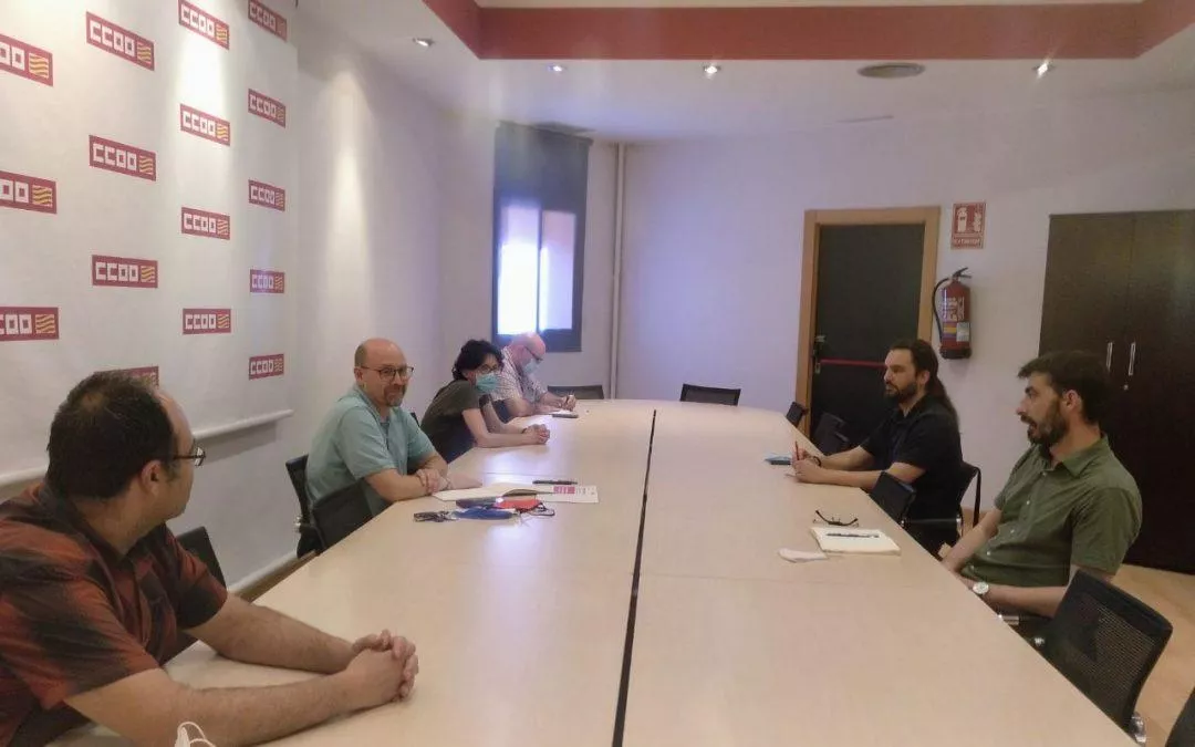 Los máximos representantes de CCOO Aragón e IU Aragón ponen en valor el consenso social sobre la defensa y mejora de los servicios públicos