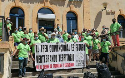 Cambiar Monzón convoca la décima jornada reivindicativa en defensa del ferrocarril y de la Estación Monzón Río Cinca