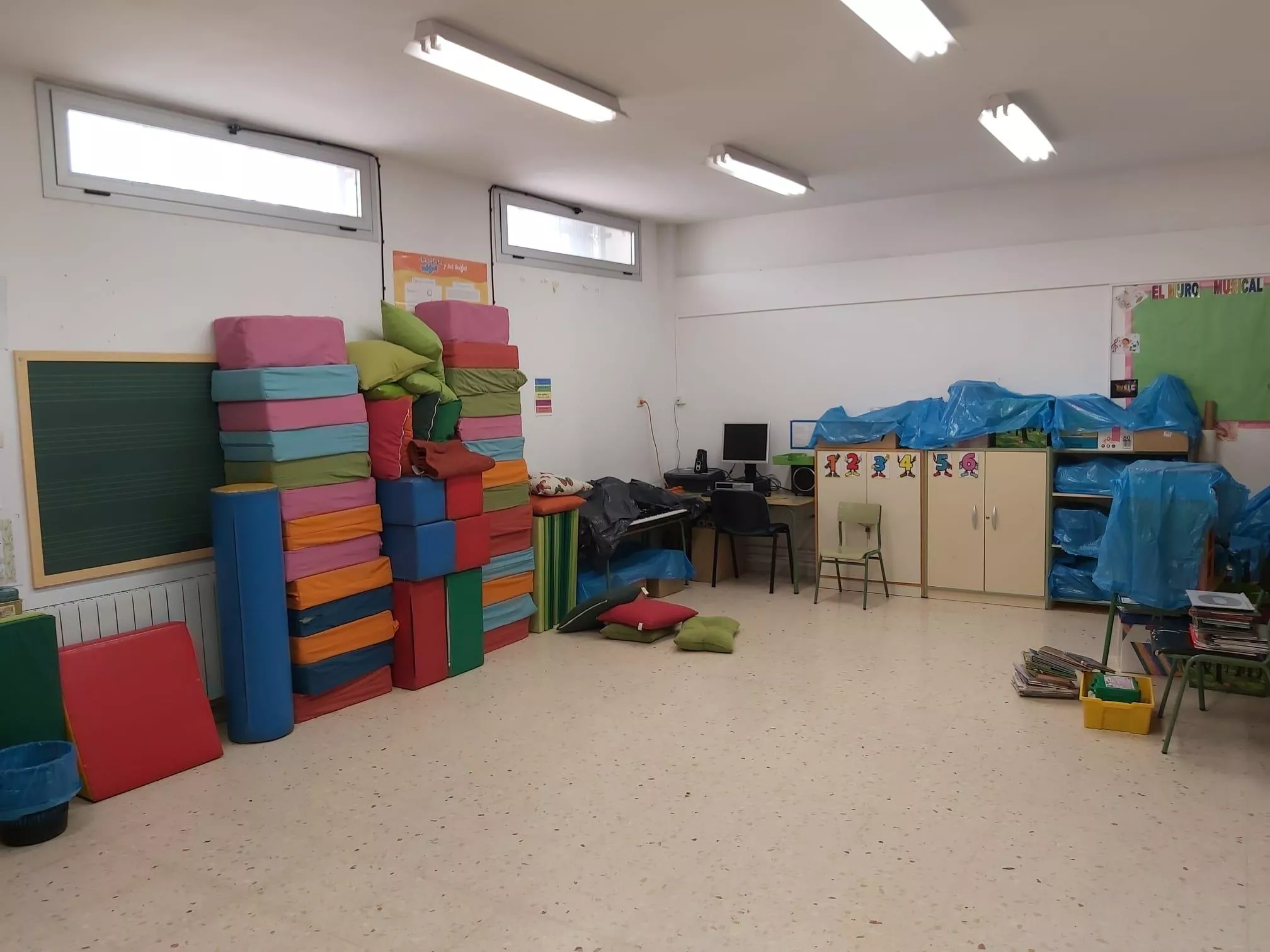 CEIP La Joyosa Sótano que hará de AULA