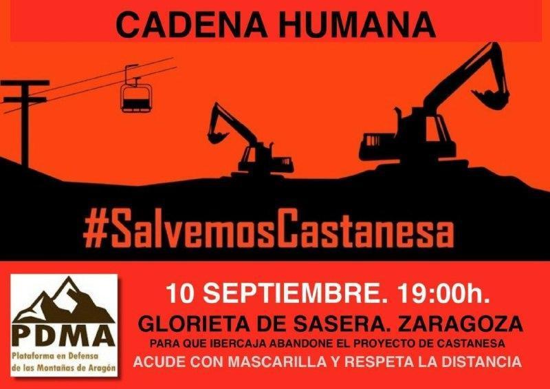 Apoyamos el acto convocado en Zaragoza contra la ampliación de Cerler por Castanesa