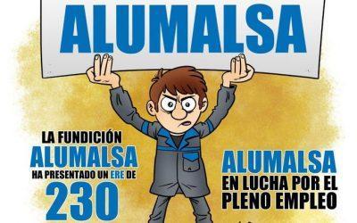 Todo nuestro apoyo a las y los trabajadores de Alumalsa que este sábado se manifiestan contra los despidos