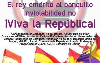 Llamamos a participar en la movilización por la República y a “no conformarse con una monarquía que hace aguas”