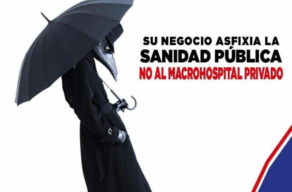 Apoyamos el acto convocado en defensa de la sanidad pública y contra la construcción del macro hospital privado en Zaragoza