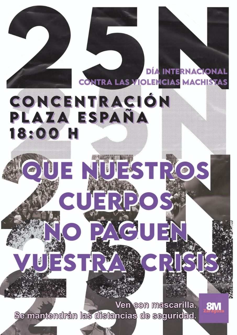 Concentración 25-N en Zaragoza