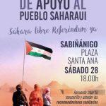 Concentración de apoyo al pueblo saharaui