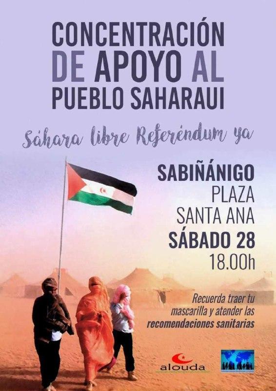 Concentración de apoyo al pueblo saharaui