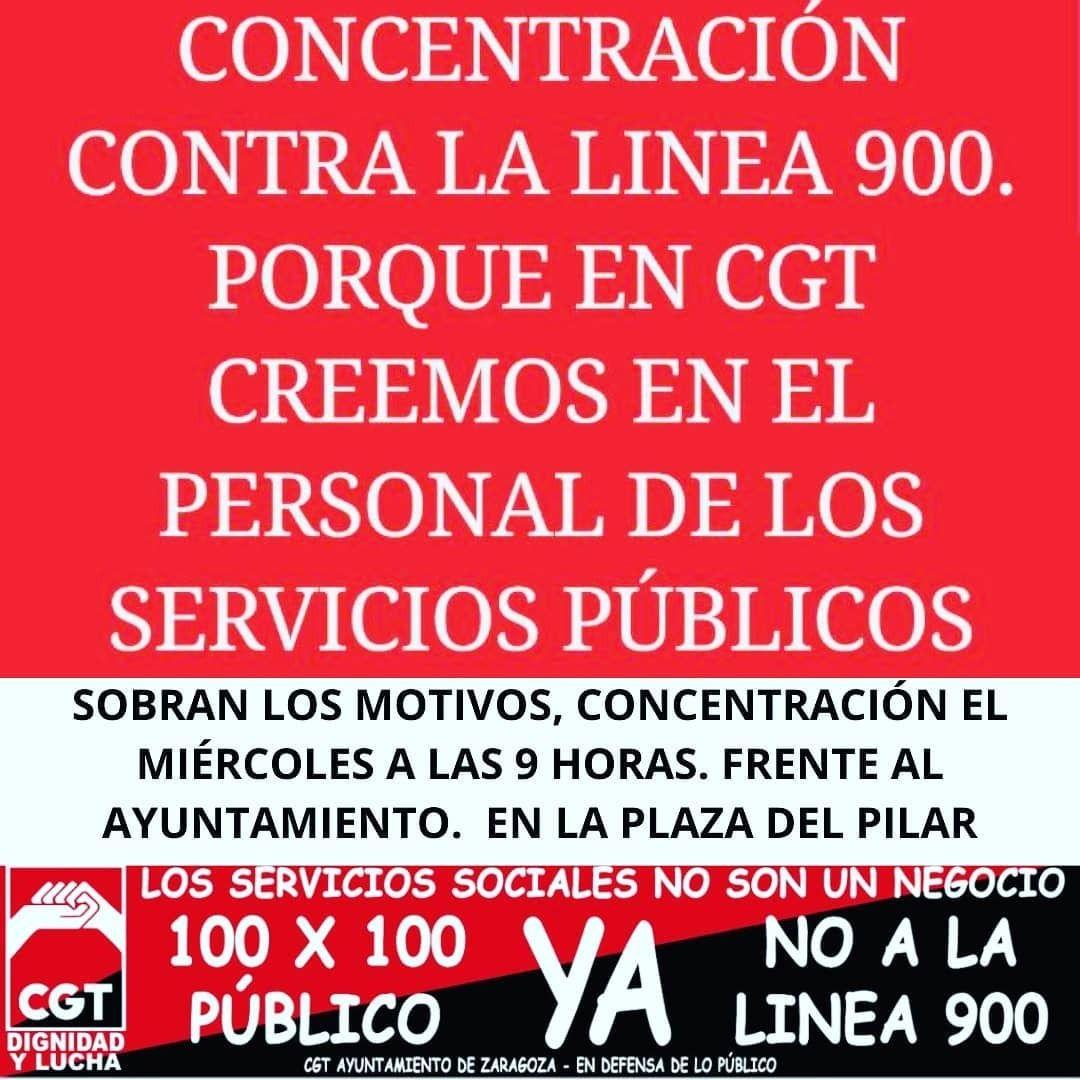 Concentración contra la Línea 900