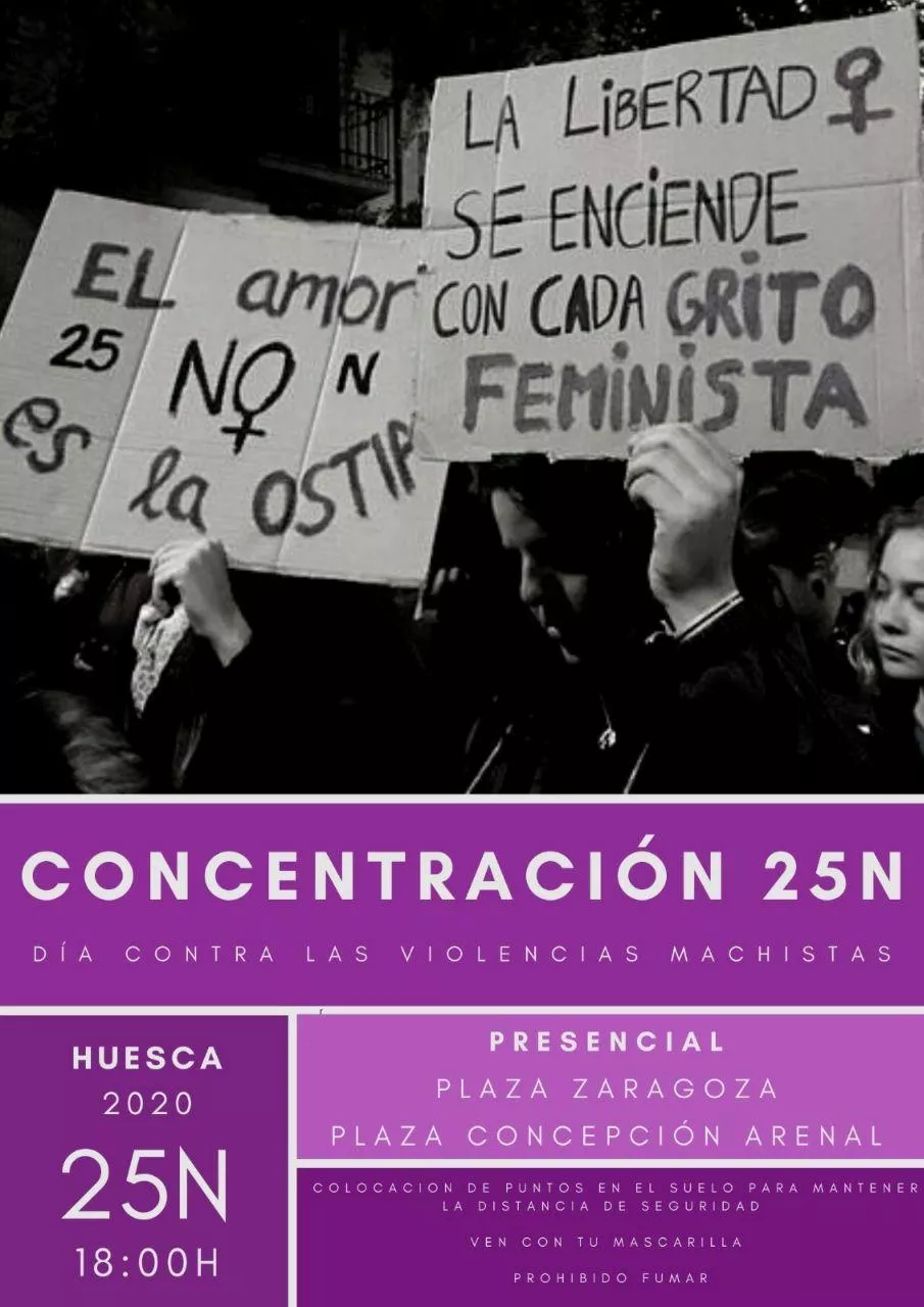 Concentración 25-N Huesca