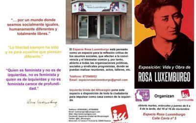 Inauguramos en Huesca un nuevo espacio cultural con una exposición sobre la figura de Rosa Luxemburgo
