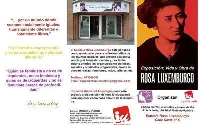 Inauguramos en Huesca un nuevo espacio cultural con una exposición sobre la figura de Rosa Luxemburgo