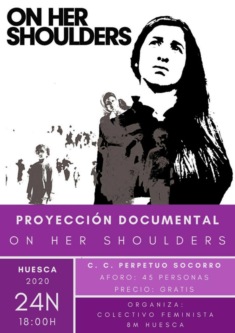 Proyección del documental "On Her Shoulders"