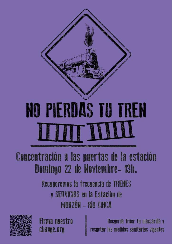 XXIV Jornada Reivindicativa por el tren de Monzón Río Cinca